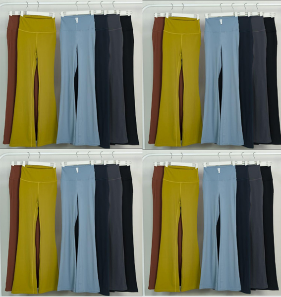 Yoga Flared Pants Groove Summer Ladies High Waist Slim Fit Belly Bell-bottom Trousers Shows Legs Long Yoga Fitness Net Red Fashion