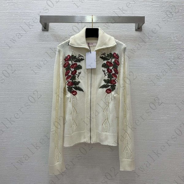 Women Knitwear Brand sweater Designer cardigan knitting sweater Fashion logo women knit sweaters knitwear vacation casual lapel cardigan jum