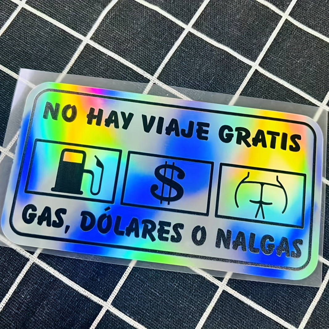 TEMU A Fun Gasoline Banknote Sticker For The Rear, No Free Travel Motorcycle Stickers . Suitable For Motorcycle Bodies, Fuel Tanks, Car Bumpers, And