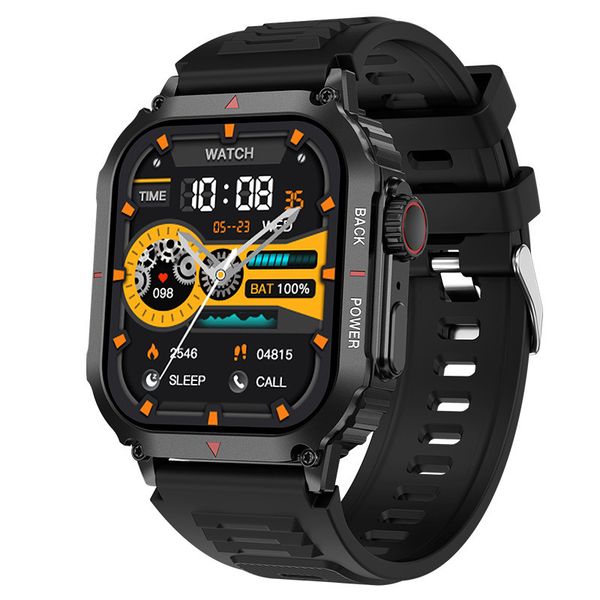 DK66 Smart Watch Wireless Charger 1.95 Inch NFC GPS Wireless Charging Tracker 330*385 HD Screen Men Smartwatch Bluetooth Call