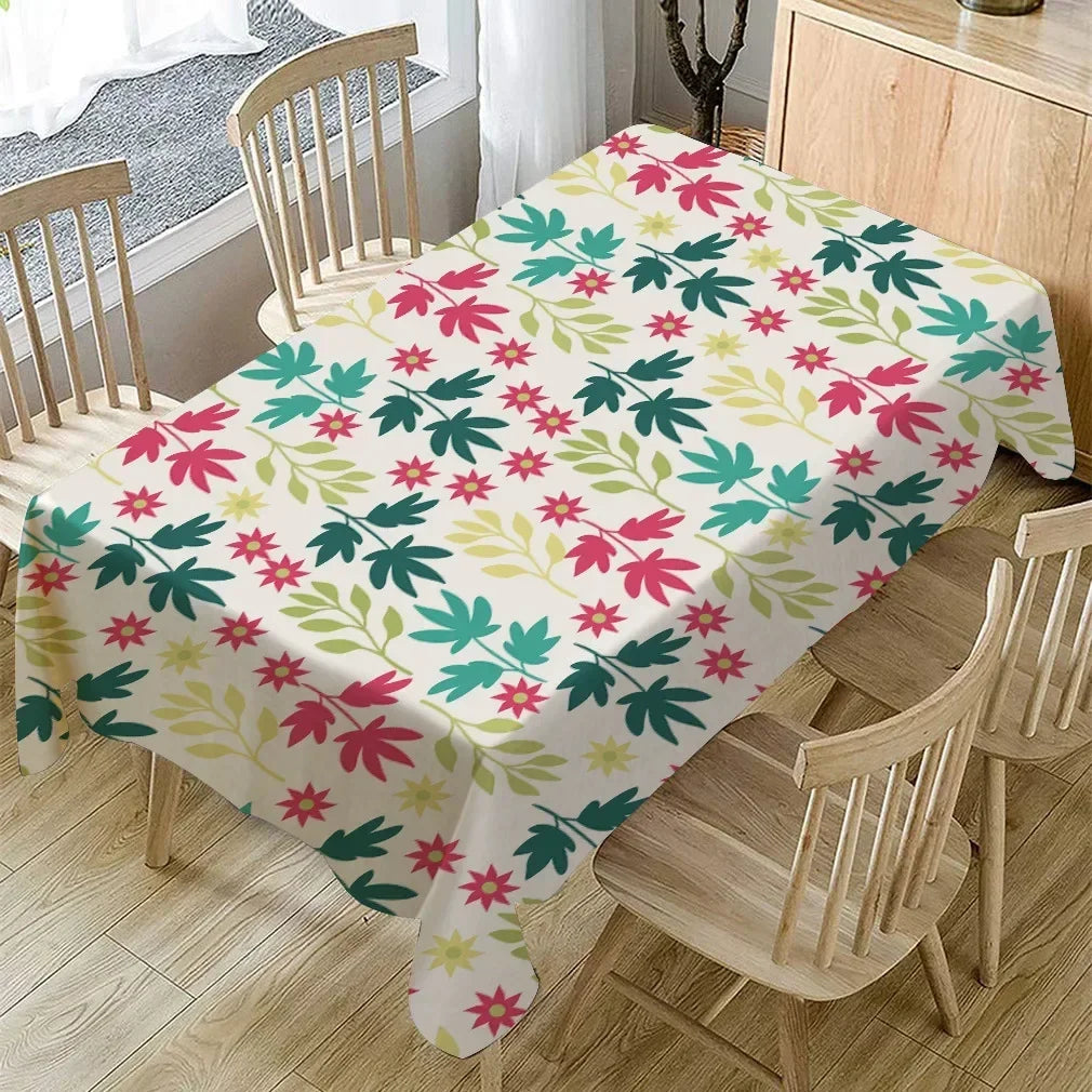 Simple New Arrive Plant Table Cloth Coffee Cubre Mesa Camilla Redonda Hotel Supplies NKC2701