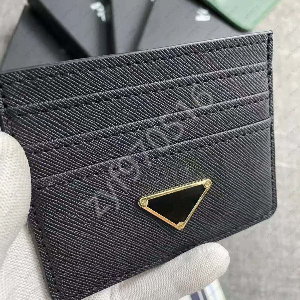 Saffiano designer bag genuine leather wallet Billfold Case Mini Card Coin Purse card holder For Men And Womensh6
