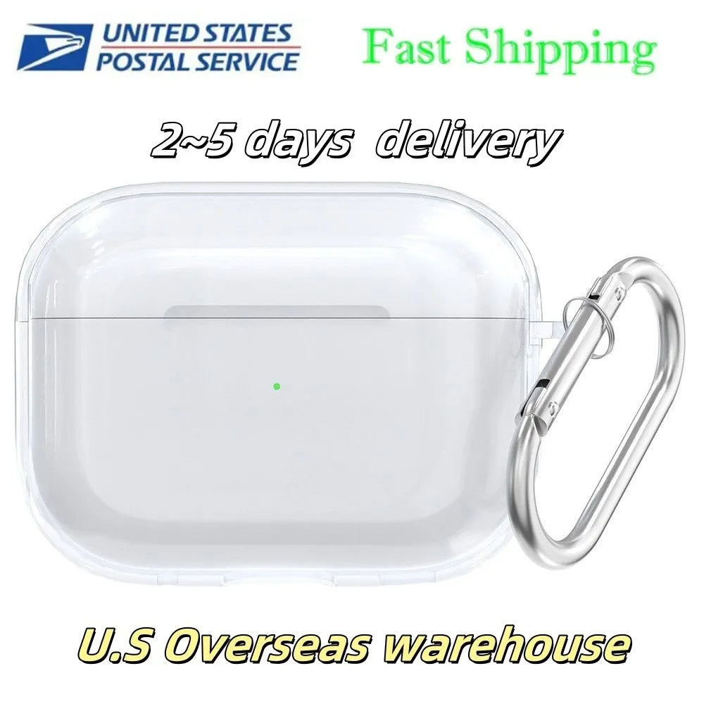 ANC Noise Headphone cover for AirPods 4 airpods pro 2 3rd max Headphone Accessories Silicone Protective Headphone Cover Headphone