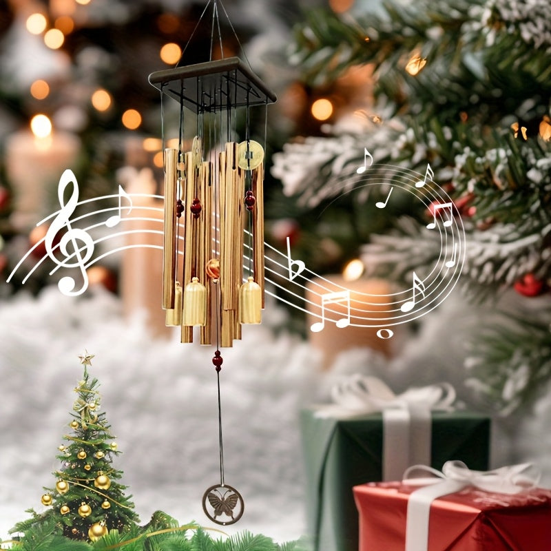 TEMU Vintage Metal Wind Chime, Durable Outdoor Pendant, Suitable For Gardens, Patios, , Indoors, Holiday And Seasonal Decorations (halloween,