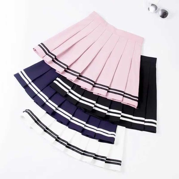 Summer 2023 Plaid Skirt High Waist Skirts Kids Cute Uniforms Children Dance Skirt 10 12 13 14 YearsW240722