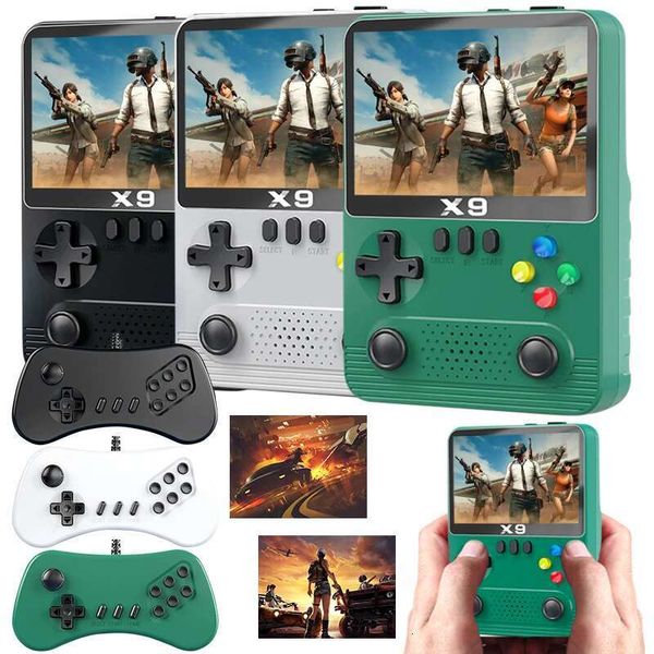 X9 10000+Games Retro Portable Mini Handheld Video Console 2000mAh-6000mAh 3.5in IPS Screen Kids Color Game Player