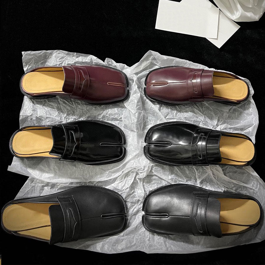 Top quality mules shoes Flat heel slides slippers sandals for womens Real leathe Vacation holiday shoes Luxury designer Flat shoes Scuffs Factory fo