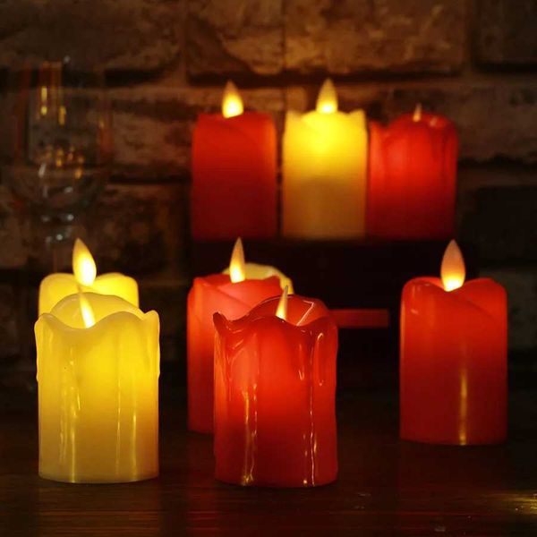 3 pieces-batch of LED flameless candles plastic silicate flame LED birthday candles Christmas party home decoration W250110