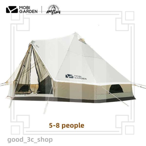 Tents And Shelters MOBI GARDEN Outdoor Camping Tent Travel 58 Person Family Large Space Camping Thick Cotton Fabric Camping Equipment Nature