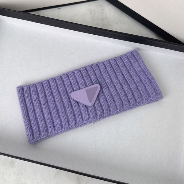 Hand Wool Knitting Headbands HairBands for Womens Designer Triangle Letter Headband Elastic Yoga Sports Fitness HeadWrap HairJewelry Christm
