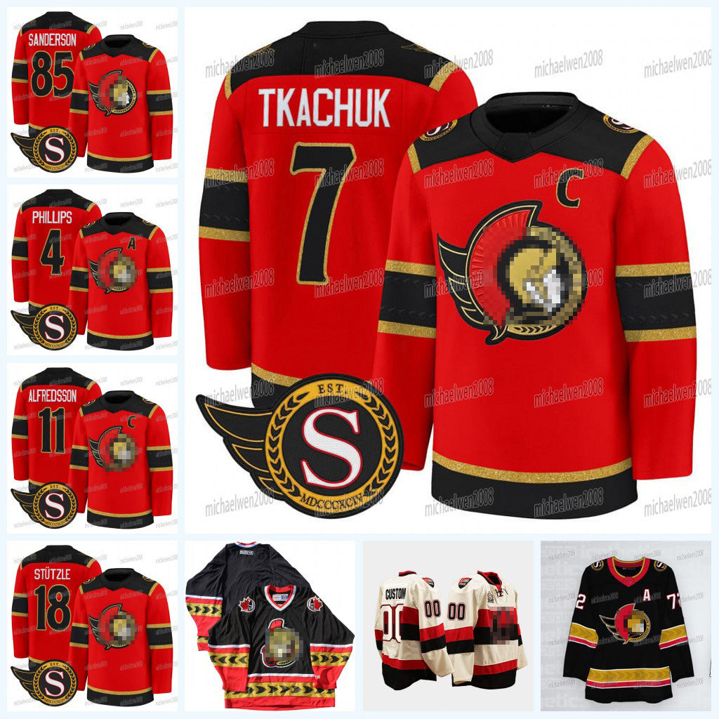 Ottawas Senator 2026 Alternate HOCKEY Jersey Brady Tkachuk Daniel Alfredsson Claude Giroux Tim Stutzle Ridly Grei Thomas Chabot Fabian Zetterlund Cu