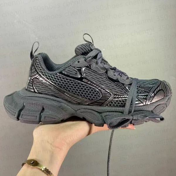 Luxury designer track and Paris 3XL shoes sneakers man platform casual shoes white black net nylon printed leather low-top sports triple s b