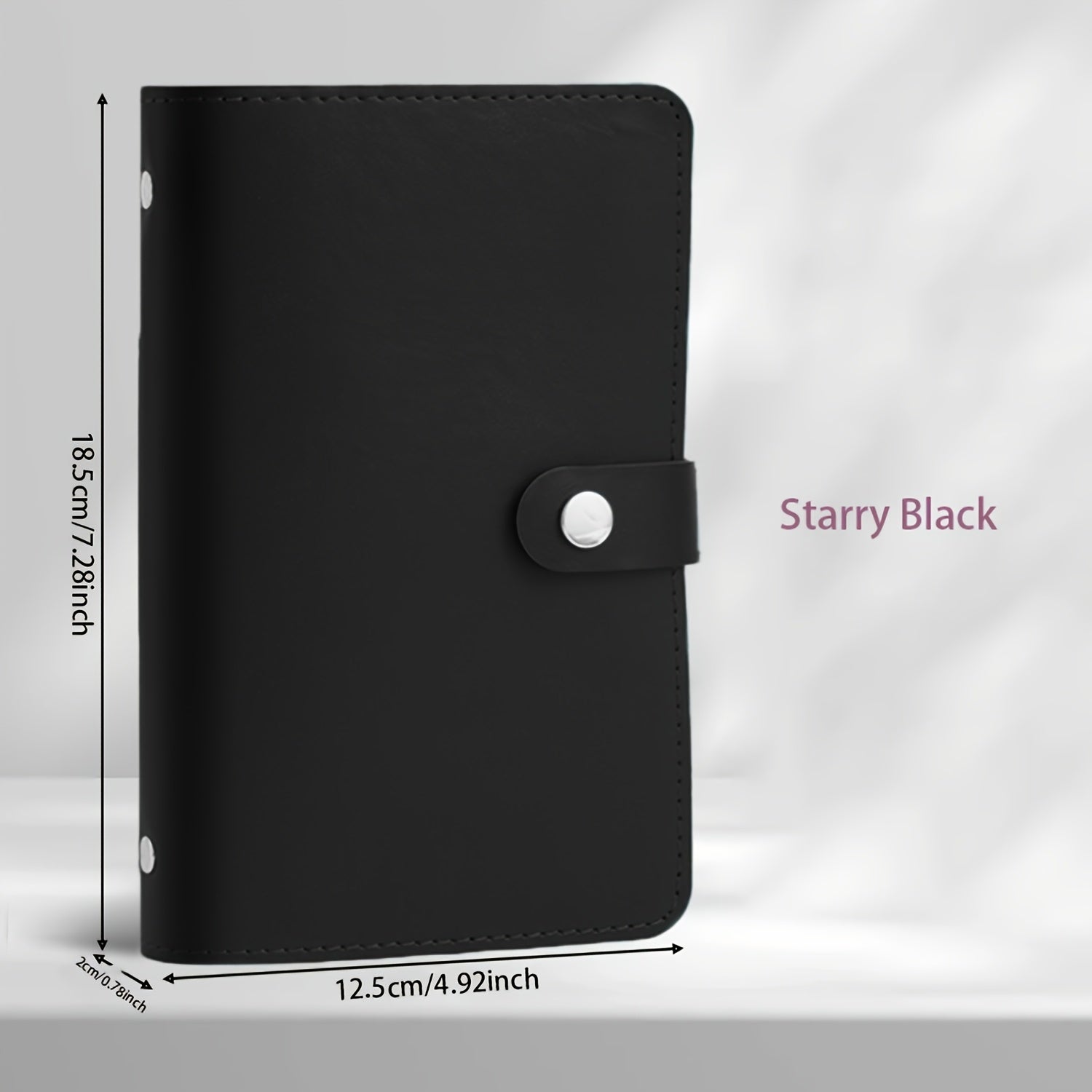 TEMU 100-sheet Large Capacity Cash Savings Notebook With Snap Closure - Durable Money Organizer For , Stamps, Cards & Paper - Portable Rectangular