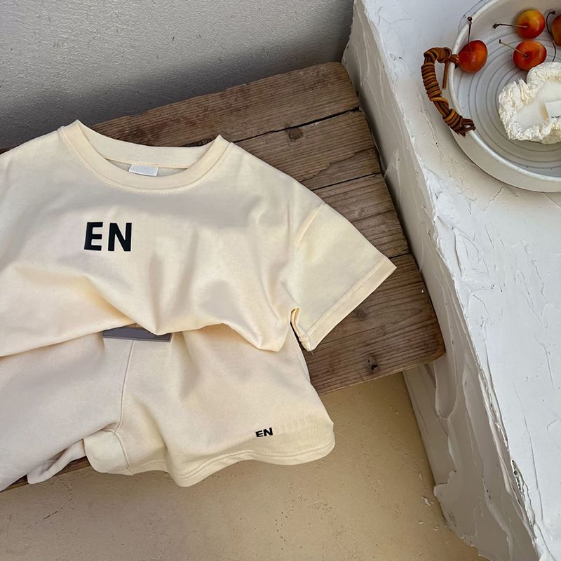 K417 Designer Baby Kids Clothing Boys Girls Clothes Sets Summer Luxury Tshirts Shorts Tracksuit Children Outfits Short Sleeve Shirt Sportsuit kaleki