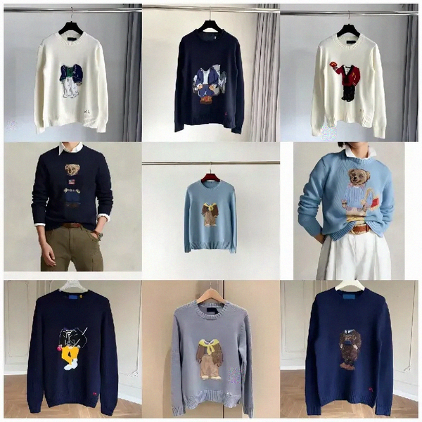 Men&#039;s Sweaters Winter Autumn fashion sweaters long sleeve knitting designer pullover knit print clothing loose knitted Asian size SML