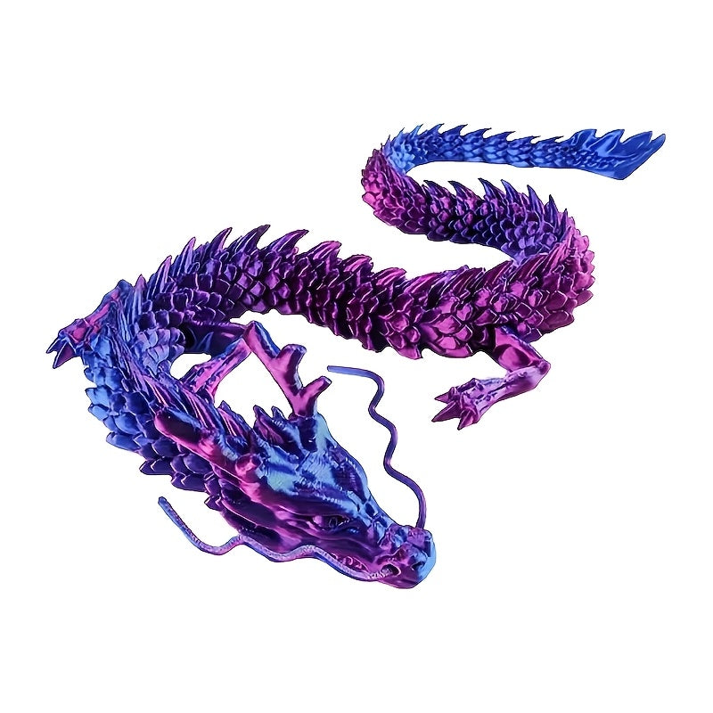 TEMU 3d Printed Dragon -23.62 Inch Artistic And Movable Toy For Showcasing Art In Car Decoration, Dragon Toys, Home Office Decoration, And Desktop