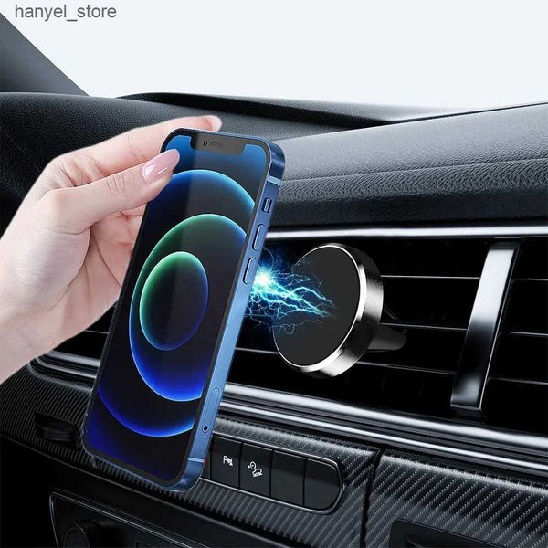 Cell Phone Mounts Holders Magnetic car phone holder mounting vent smartphone holder battery G car support suitable for iPhone Mi Samsung LG