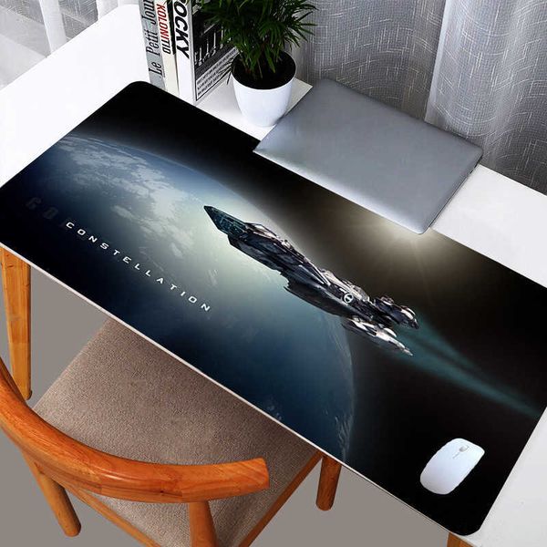 Mouse Pads Wrist Rests Star Citizen Mouse Pad Rubber Table Large Gamer Tapis De Souris Xl Desk Mat Computer keyboard Gaming Accessories Carp
