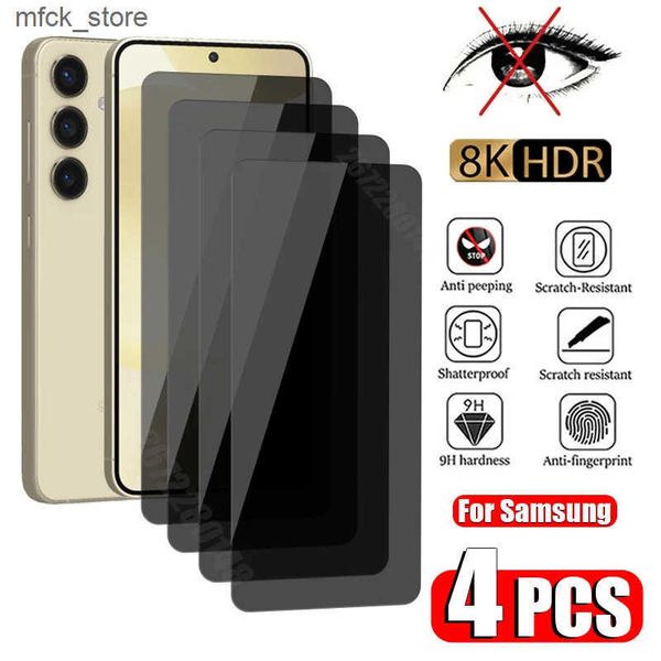 Cell Phone Protectors 4PCS Anti-spy Glass A55 A35 A25 A15 A52S A23 A72 Privacy Screen Protector for A73 A53 A33 A13 A22 A32 5G J241202