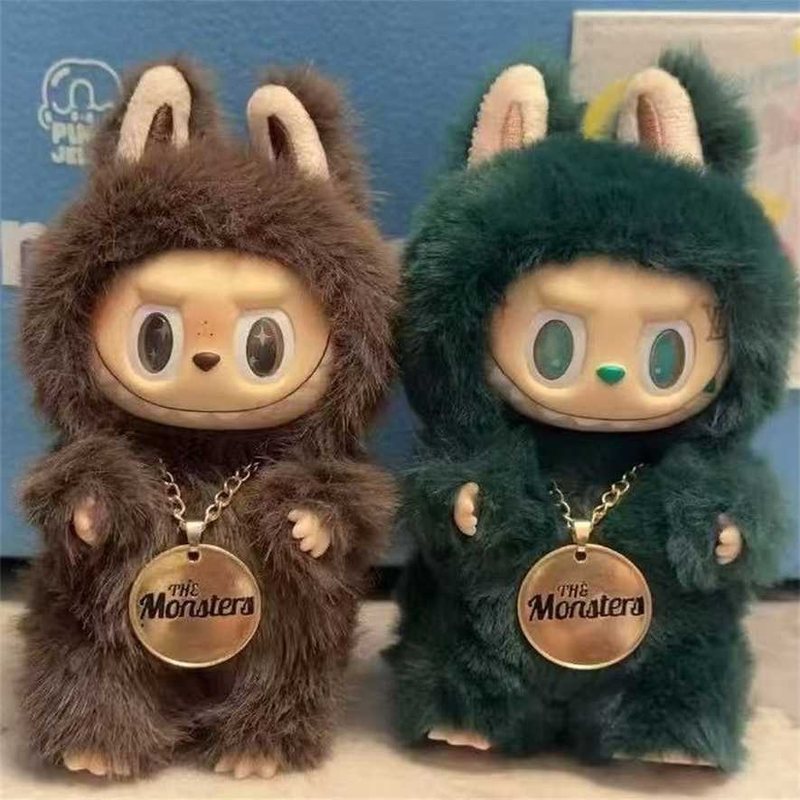 Cartoon brown green labubu baby plush little leader ZIMOMO high quality pendant blind 50% off outlet online