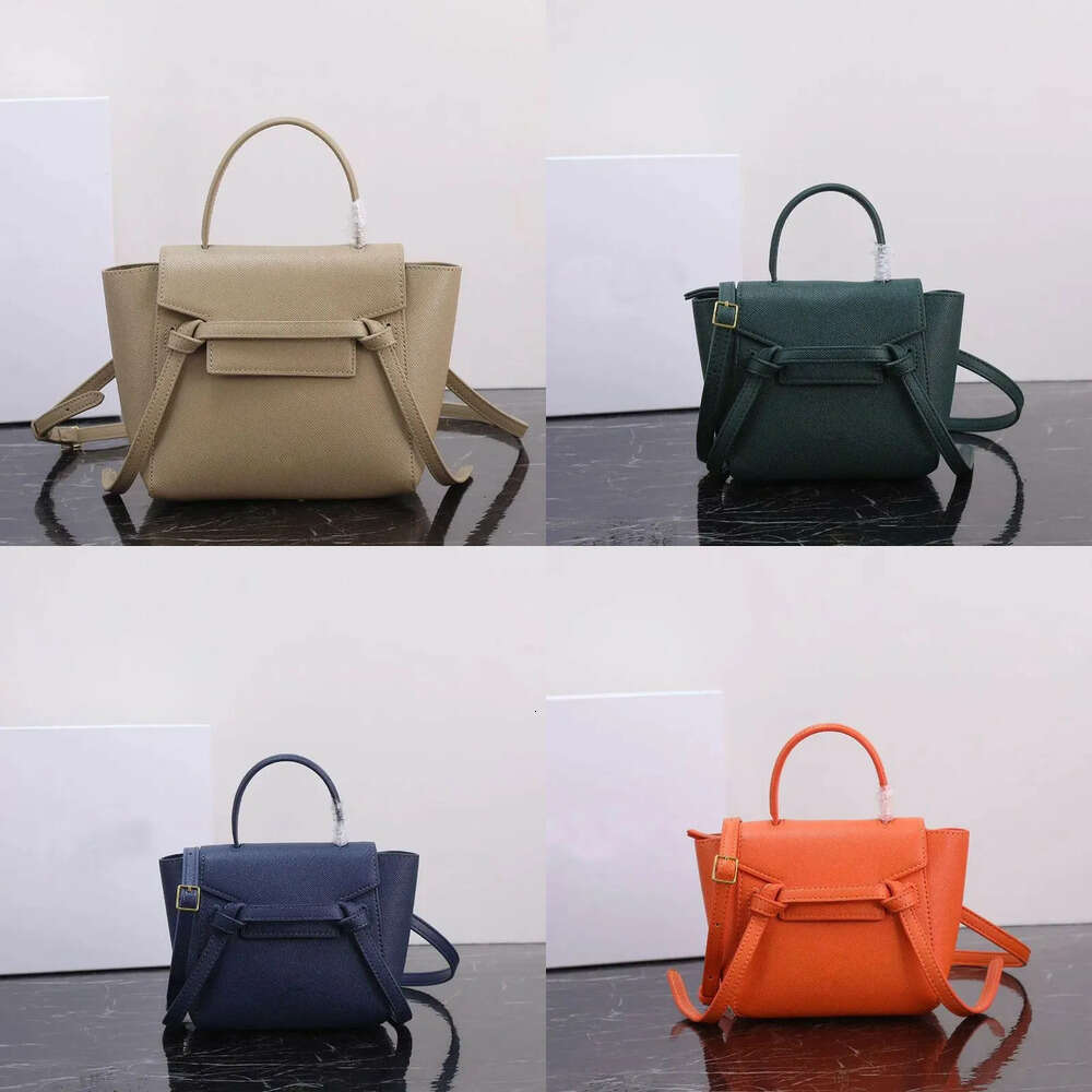 A handbag belt nano Designer high quality pochette Womens purse lady the tote fashion shoulder bag Real Leather crossbody clutch strap man green wom