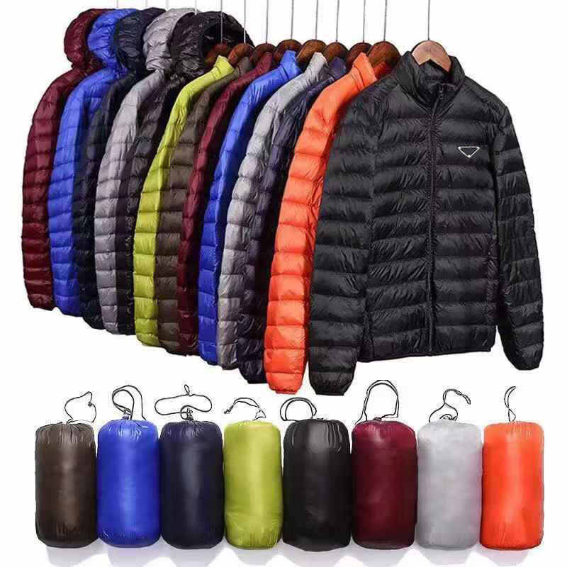Puffer Down Hooded Mens Ultra Loft Lightweight Packable Puffer Jacket Mens Womens Designer Down Windbreaker Outerwear 3D Triangle Classic Coat Down