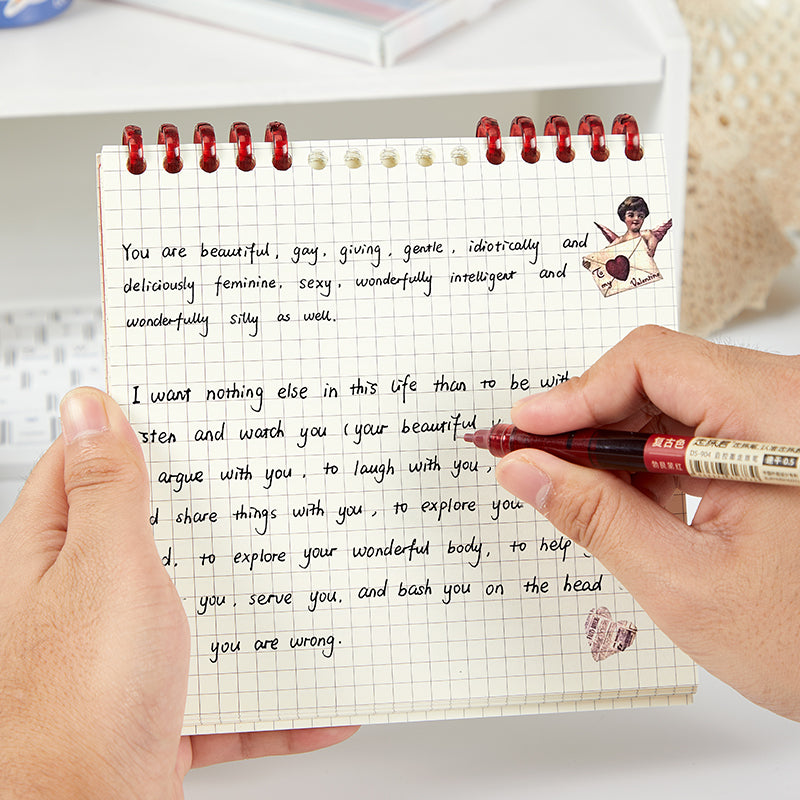 High Contour Square Flipped Top Loose-Leaf Notebookin Horizontal Format