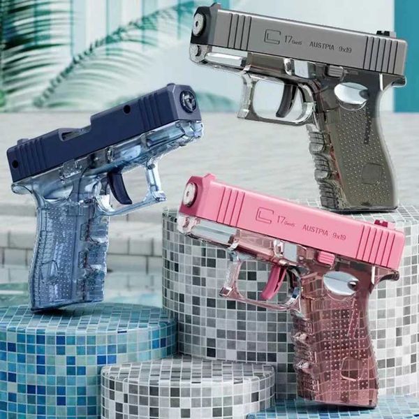 Summer Glock Water Guns for Kid Children Boys Girls Adult Pool Party Favors Outdoor Game Child Water Gun Hawaii Beach Toys Gun CL240816