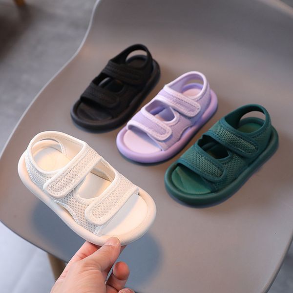 Sandals Baby Sandals For Girl Candy Color Child Sandal Summer Mesh Breathable Kids Shoes Lightweight Soft Sole Girl Boys Beach Shoes 230515