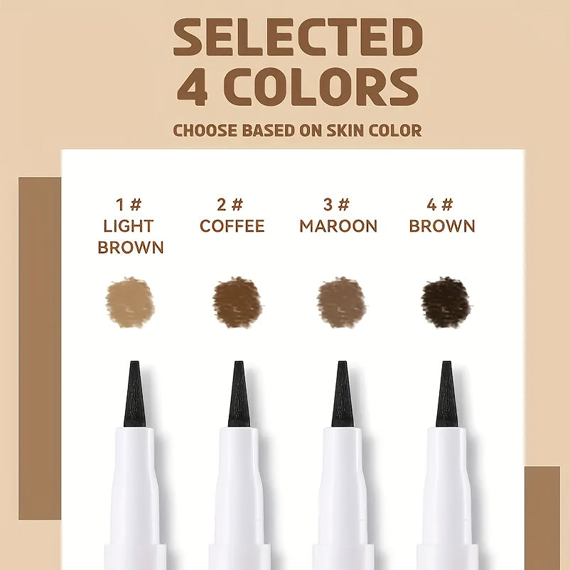 TEMU 4-pack Realistic Quick-drying Waterproof Freckle Pens - 4 & Neutral Tone Shades For Temporary Fake Freckles, Eyebrow Enhancement, & Special