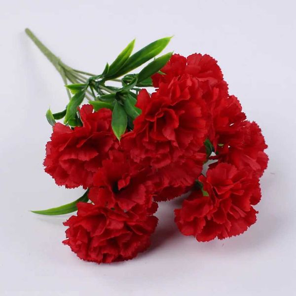 10-11 Heads Carnation Artificial Flowers Plastic Fake Plants Reusable Home Party Wedding Decor For Home Office Weddings Decor Y240801