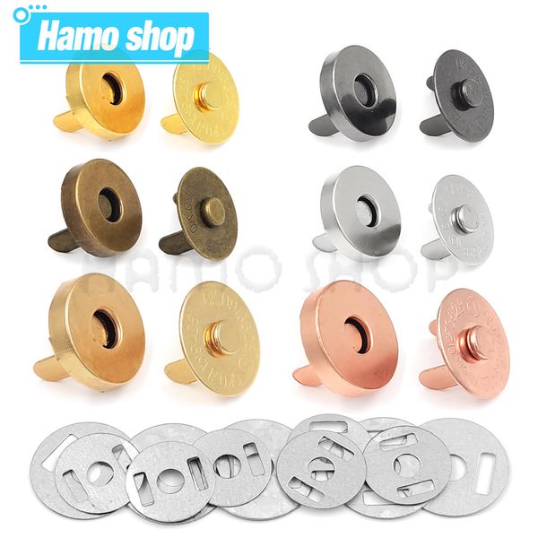 Shoe Parts Accessories 10setslot Magnetic Snap Fasteners Clasps Buttons Handbag Purse Wallet Craft Bags Parts Accessories Adsorption Buckle