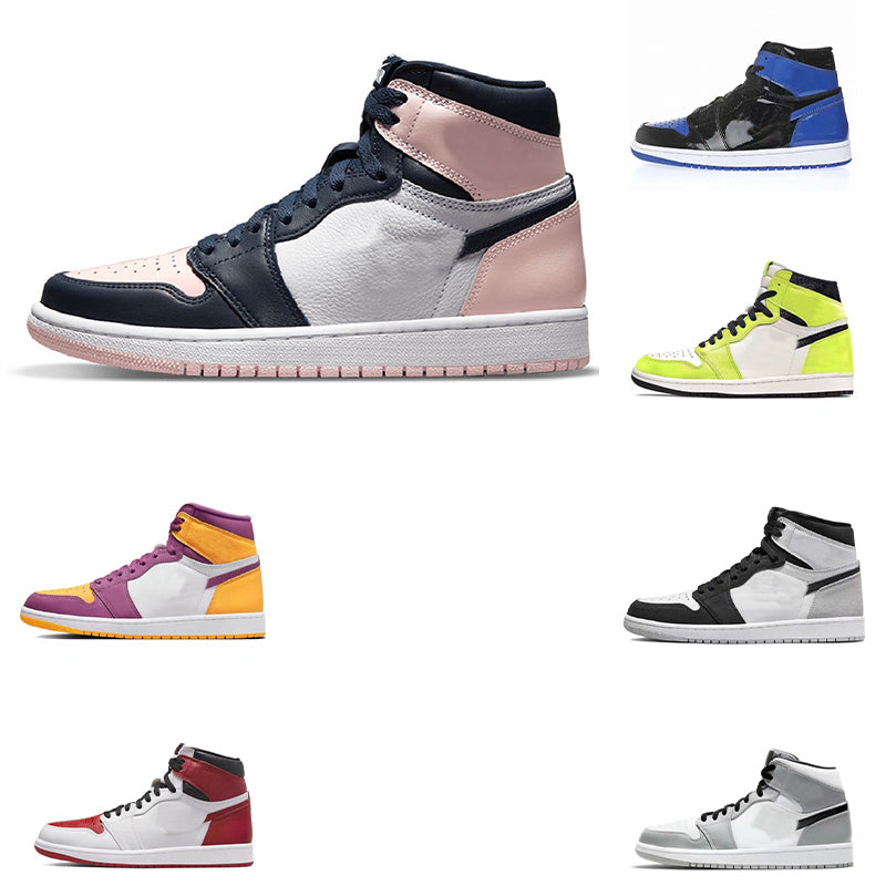 Jump man 1s men women basksetball shoes Bred Patent Bordeaux Brotherhood Dark Mocha Chicago Obsidian Bubble Gum fragment Shadow trainers sport sneak