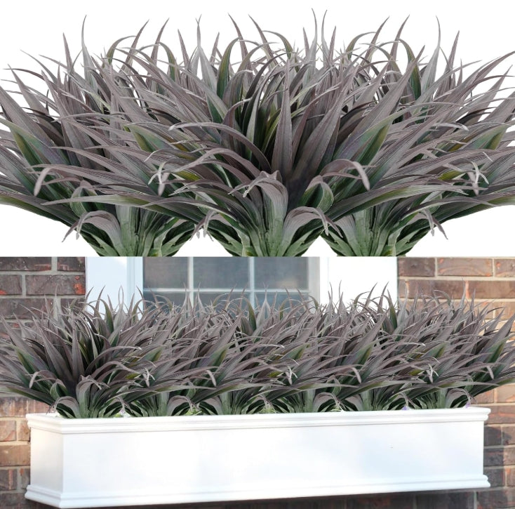 UV resistant outdoor artificial plants - tall grass, tropical flowers and shrubs - perfect for year-round and indoor