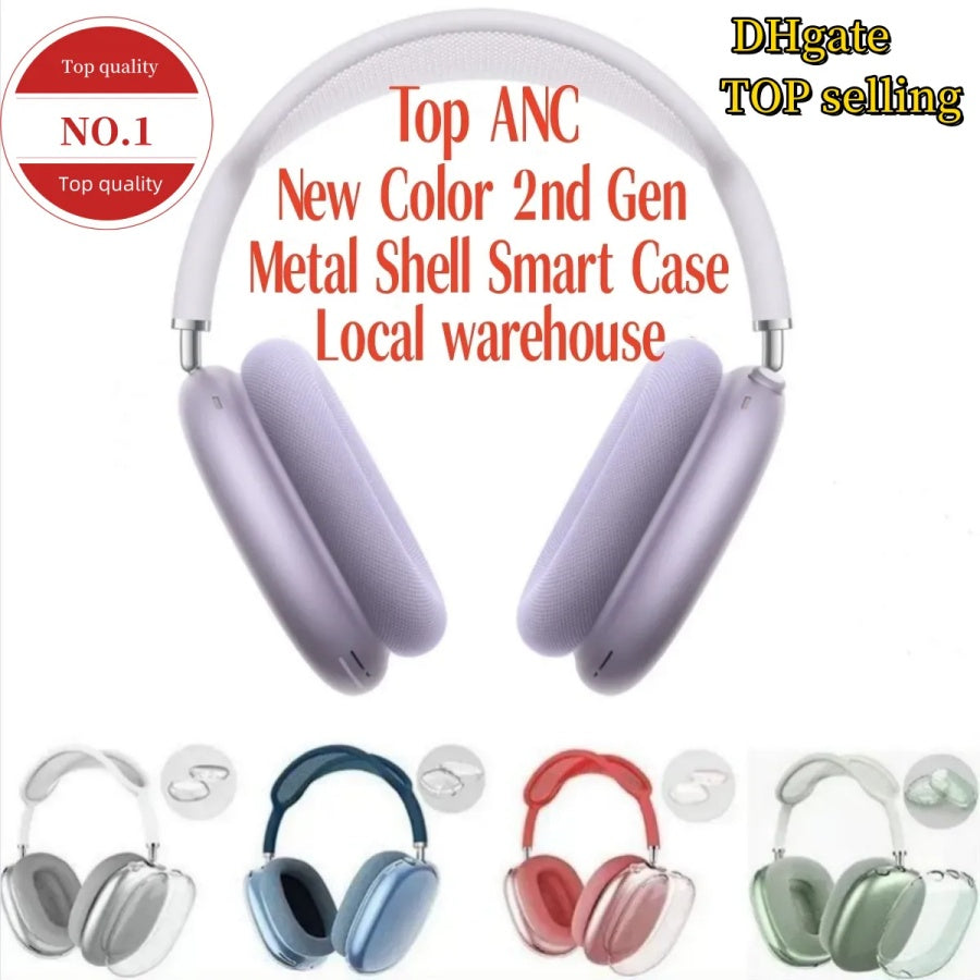 USA Delivery ANC for airpods Max 2 Headphone Accessories Transparent TPU Solid Silicone Waterproof Protective case Airpods pro max 2 3 4 Headset cov