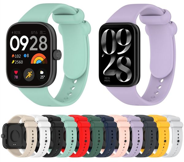 Sport Watchband for Xiaomi Redmi Watch 4 Silicone Adjustable Leisure Wristband for Mi Band 8 Pro SmartWatch
