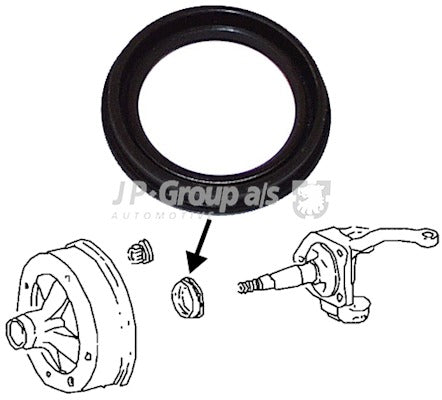 Shaft Seal, wheel bearing JP GROUP 8141250200