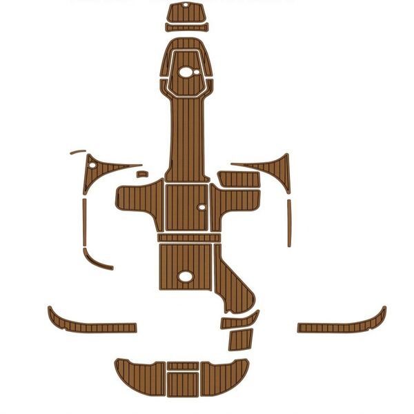 2006 Sea Ray Sundancer 240 Swim Platform Cockpit Pads Boat EVA Teak Deck Floor Mat SeaDek MarineMat Gatorstep Style Self Adhesive