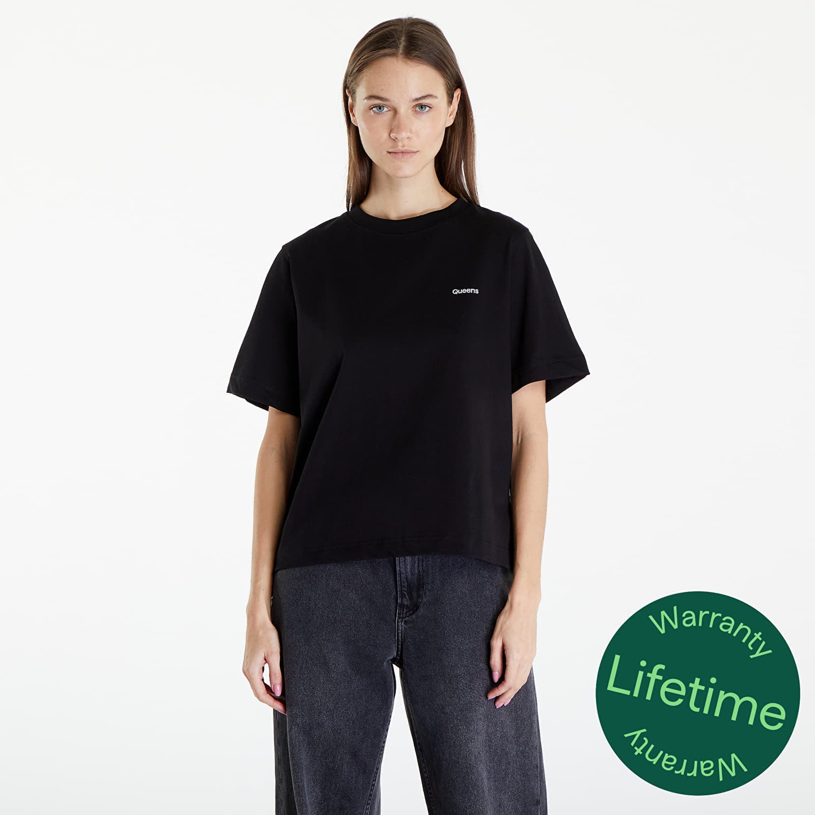 Koszulka Queens Women's Essential T-Shirt With Contrast Print Black L