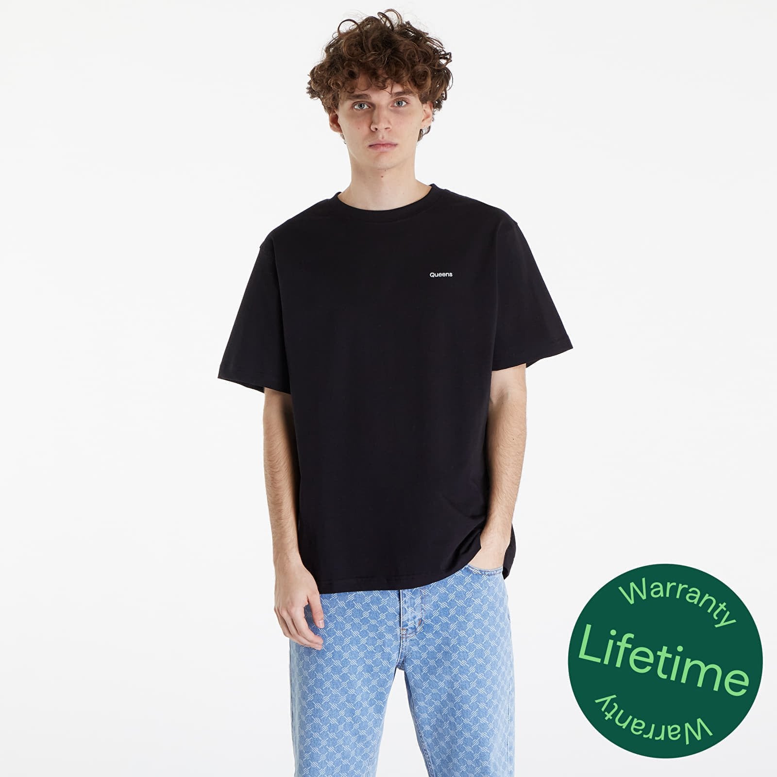 Koszulka Queens Men's Essential T-Shirt With Contrast Print Black S