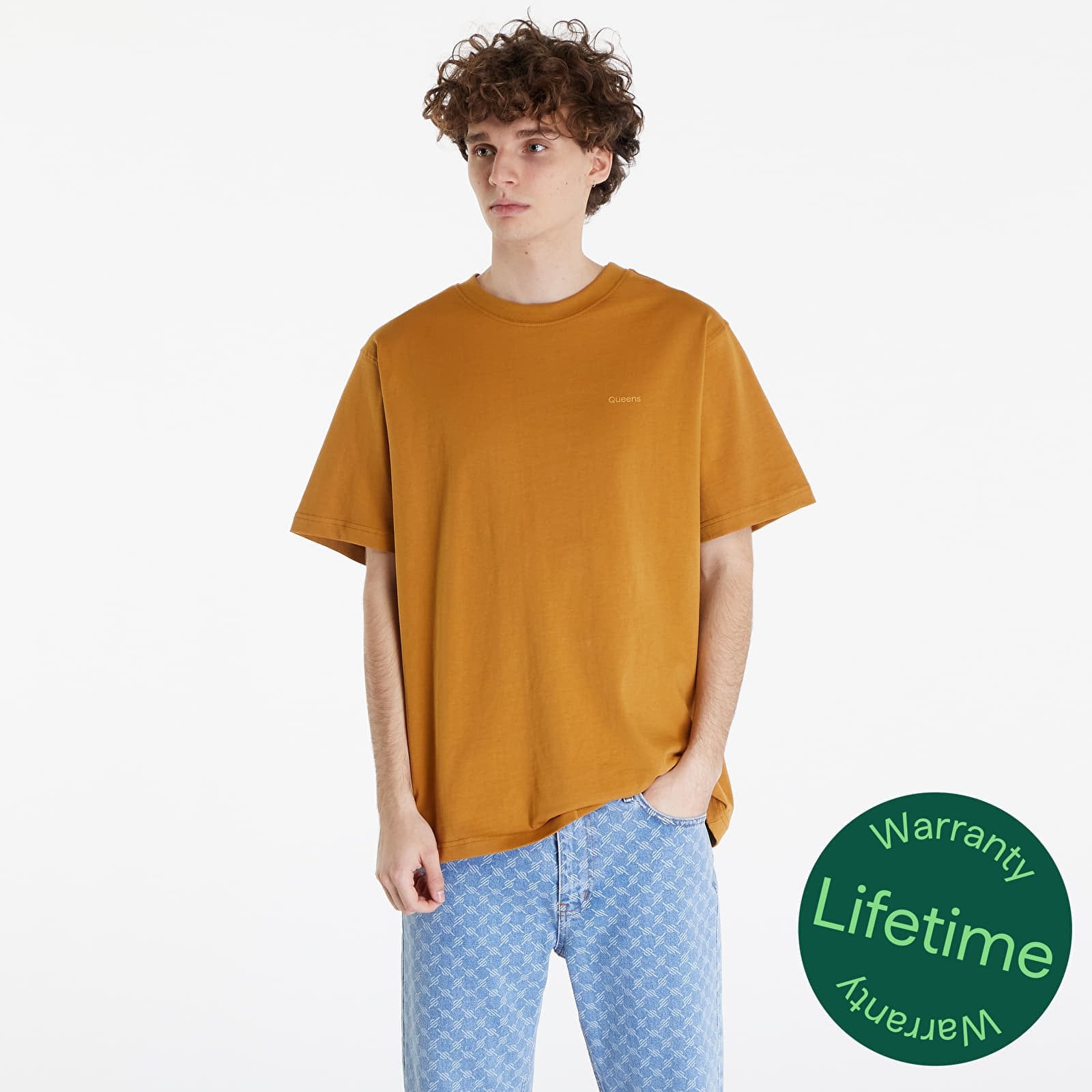 Koszulka Queens Men's Essential T-Shirt With Tonal Print Mustard XL