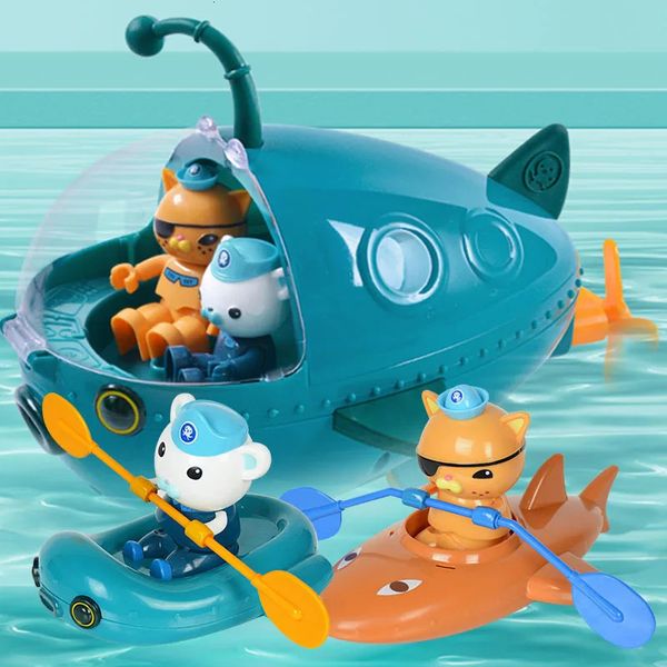 Octonauts Kids Submarine Lantern Fish Boat Figure Model Doll Children Bath Water Toy Birthday Gift Toys 241217