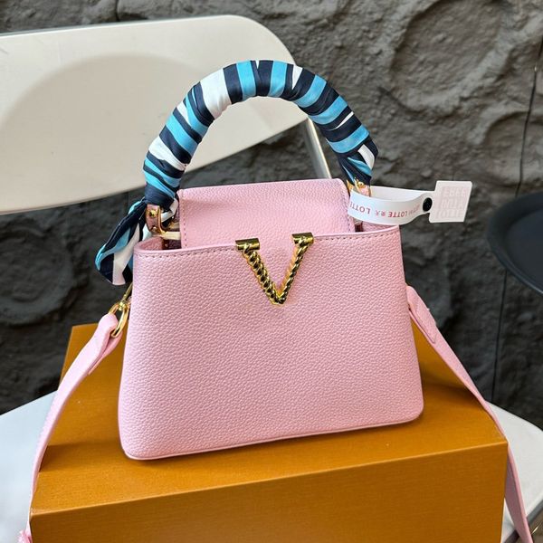 Fashion Women Designer Bag Handbag Mini Totes Shoulder Bag Classic Removable Shoulder Strap Quilted Bag Clutch Bags Cosmetic Bags Grain cowh