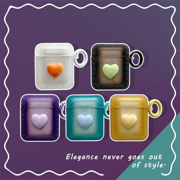 ddmygifts Rainbow Love Suitable Pro1-2-3 Bluetooth Wireless Earphone Cover Cute Creative Soft Shell A