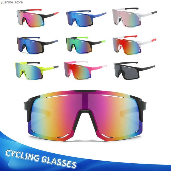 Outdoor Eyewear Fashion Sunglasses Anti-UV400 Outdoor Colourful Lens Polarized Windproof Eyewear for Sports Cycling Riding Fishing Running G