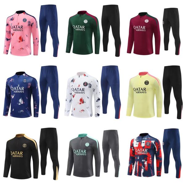 2024 psges football VERRATTI ICARDI tracksuit Men and kids 24 25 soccer tracksuit football kit tracksuits Training jogging Survetement Foot