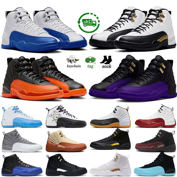 12 Basketball Shoes for men women 12s Cherry Field Purple Stealth Blueberry Reverse Flu Game Hyper Royal Taxi Twist Size 13 Mens Trainers Sp