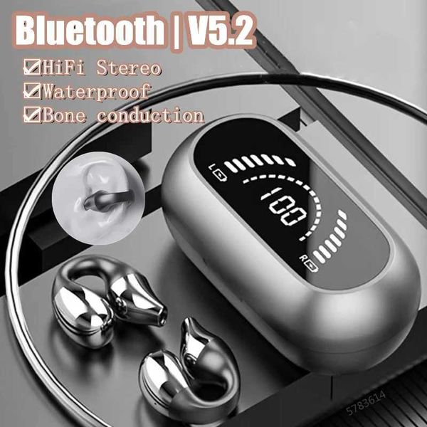 Headphones 2024 New TWS Bluetooth 5.2 Wireless Headphones Bone Conduction Music Noise Canceling Earphone Sport Call Headset With Microphone