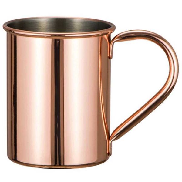 420Ml Stainless Steel Straight Plating Cocktail Cup Moscow Mule Cup Zhulipu Cup Beer Cup Coffee Cup MugM240803