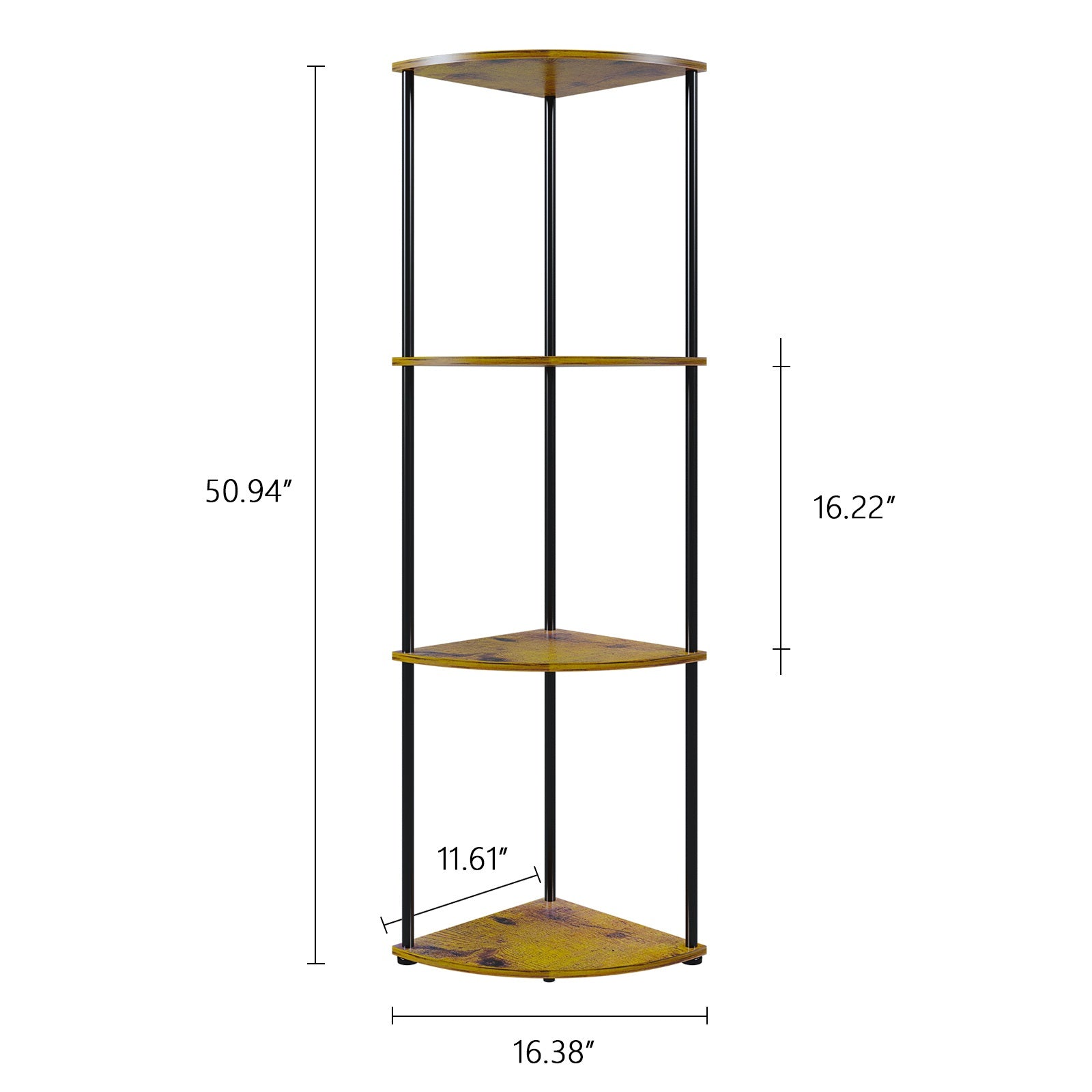 TEMU Interior 4-story Corner Planter, 50-inch Tall Vertical Metal Floral, Outdoor Heavy-duty Pot Rack, Applies To Patio Porch Living Room, Modern